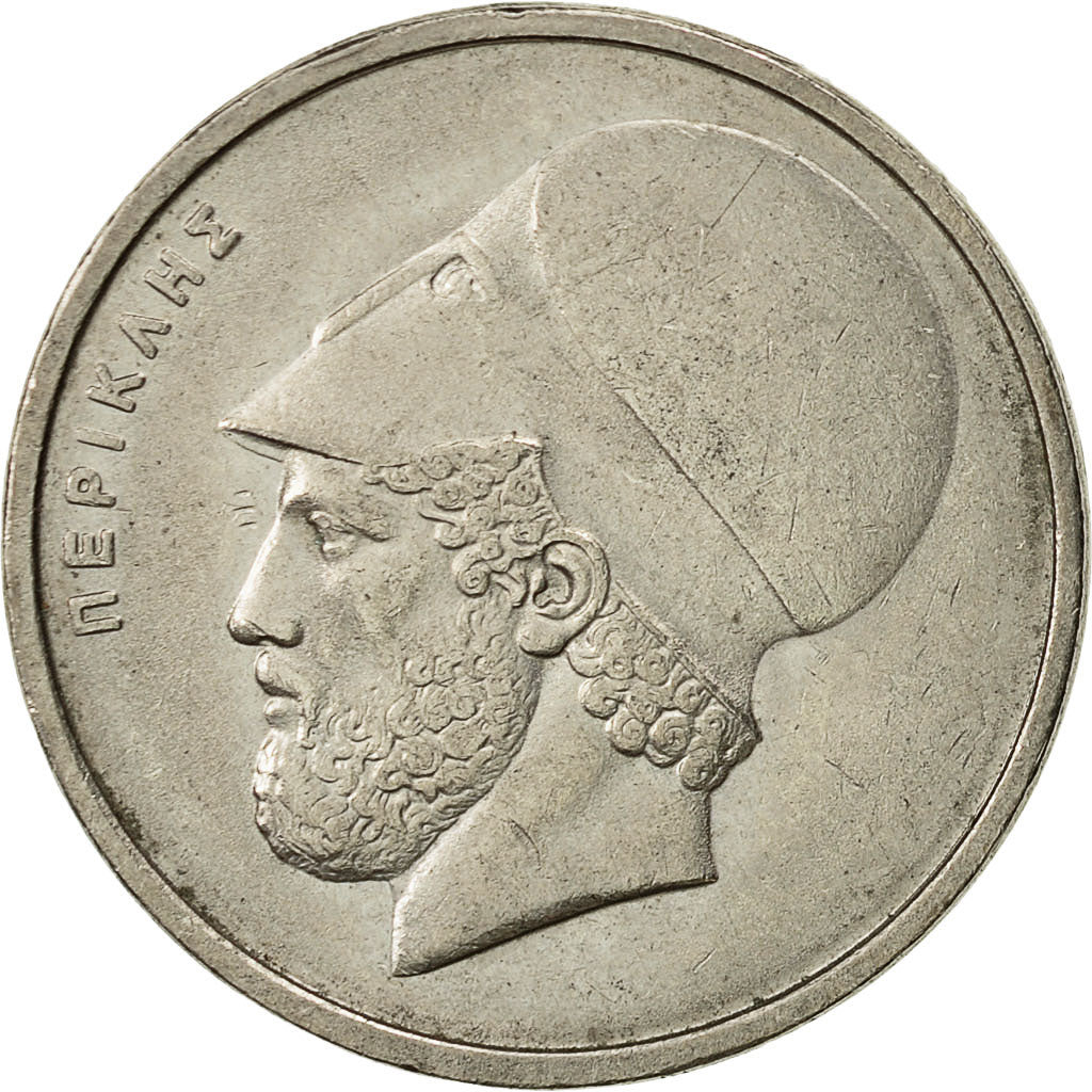 Coin, Greece, 20 Drachmes, 1982, EF(40-45), Copper-nickel, KM:133