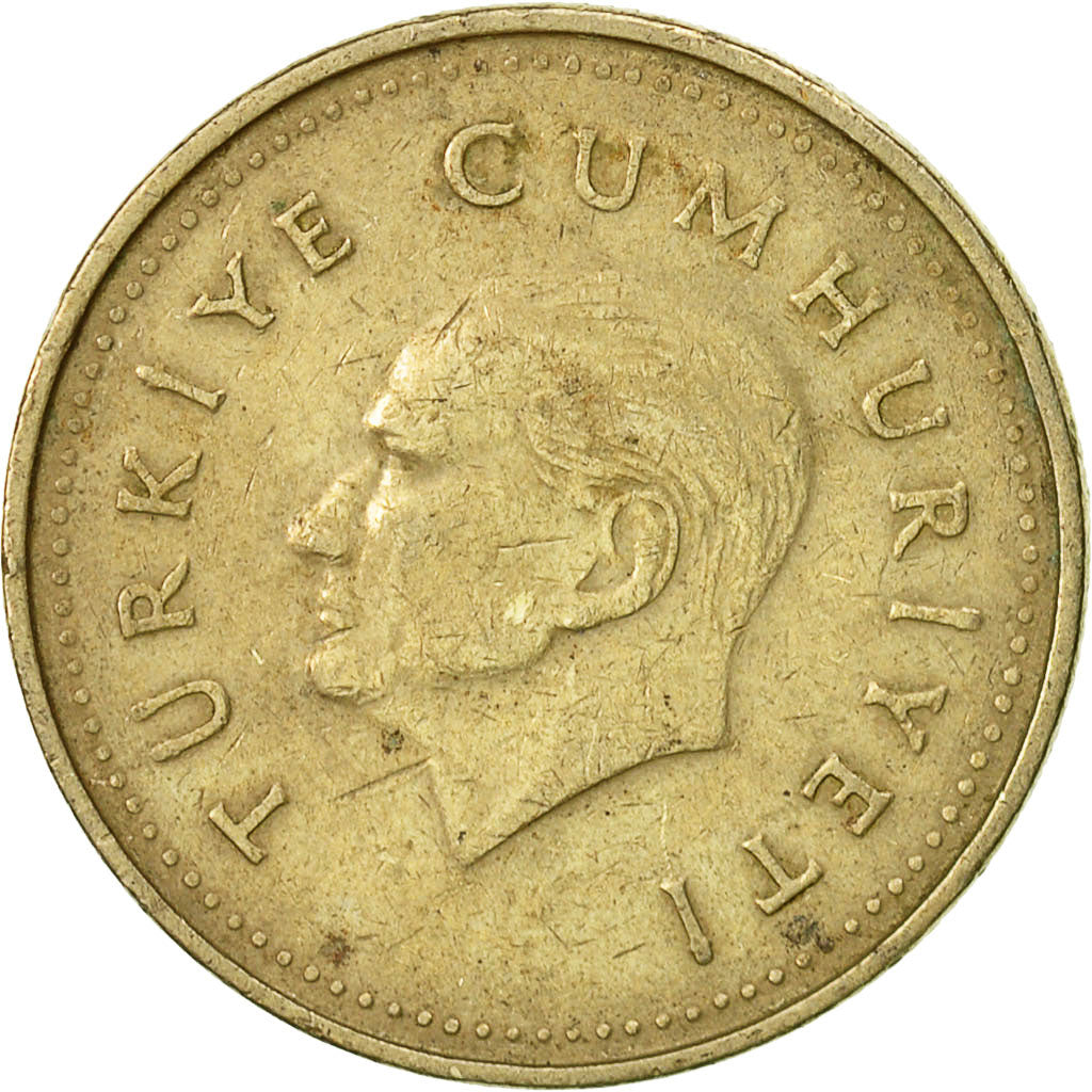 Moneta, Turchia, 1000 Lira, 1990, BB, Nichel-ottone, KM:997