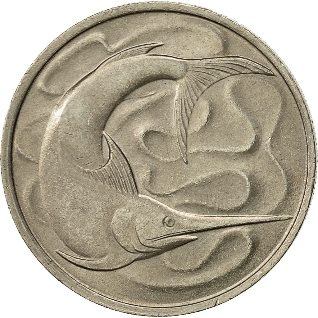 Coin, Singapore, 20 Cents, 1979, Singapore Mint, AU(55-58), Copper-nickel, KM:4