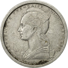 SAINT PIERRE & MIQUELON, 2 Francs, 1948, Paris, EF(40-45), Aluminum, KM:2