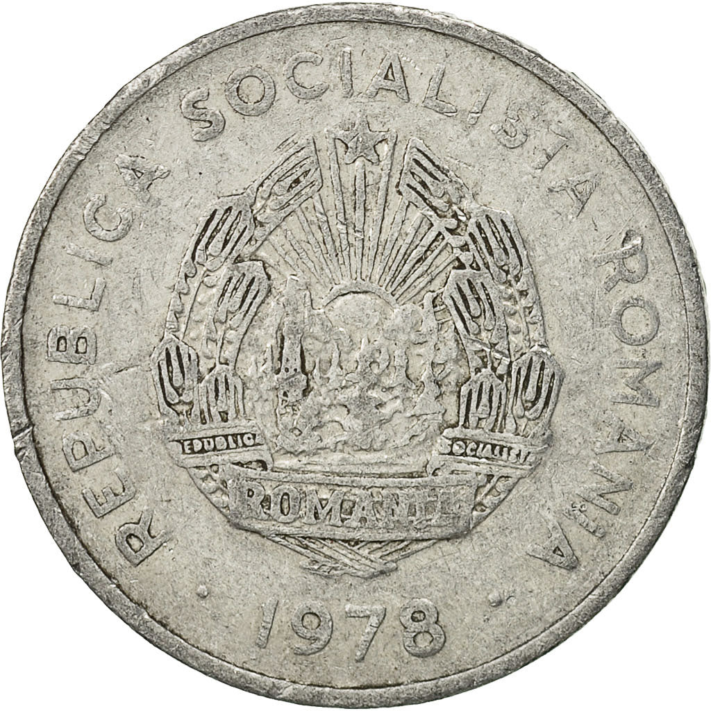 Moneta, Rumunia, 5 Lei, 1978, EF(40-45), Aluminium, KM:97
