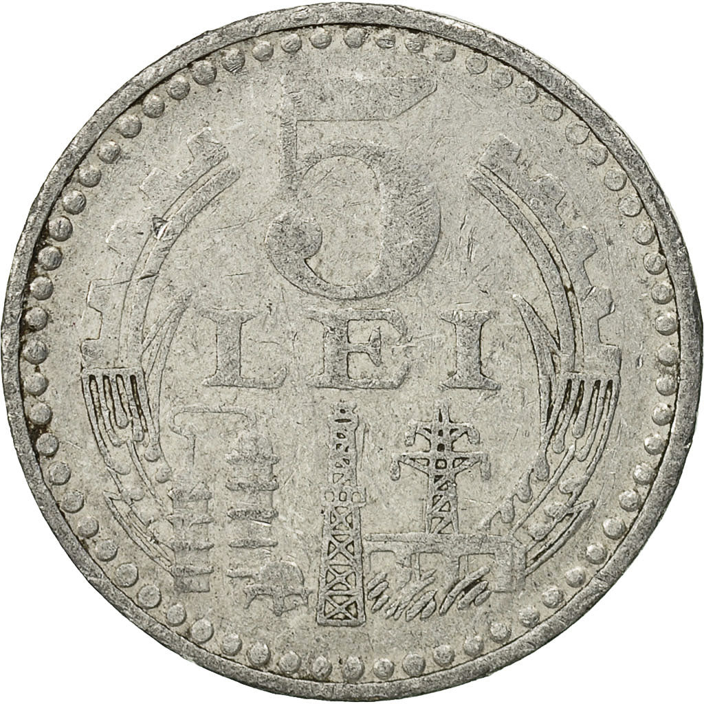Moneta, Rumunia, 5 Lei, 1978, EF(40-45), Aluminium, KM:97