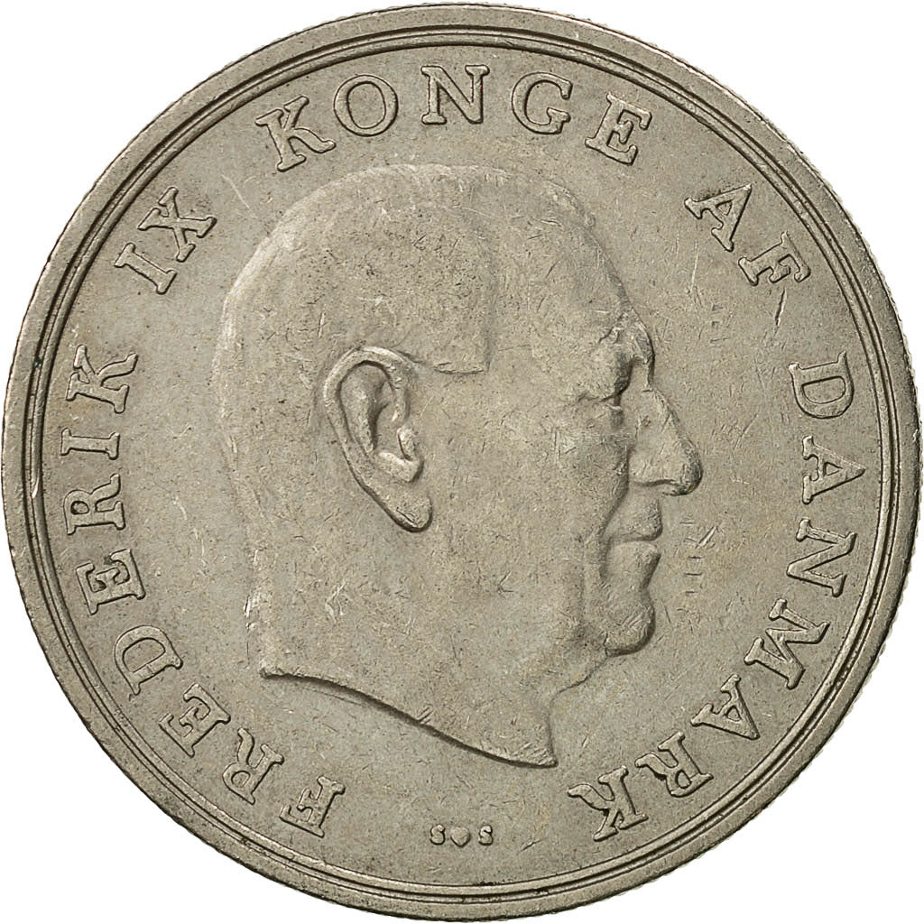Coin, Denmark, Frederik IX, 5 Kroner, 1972, Copenhagen, EF(40-45)