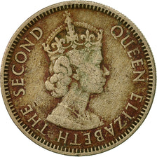 Monnaie, Etats des caraibes orientales, Elizabeth II, 25 Cents, 1955, TB+