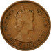 Coin, Mauritius, Elizabeth II, 5 Cents, 1971, VF(30-35), Bronze, KM:34
