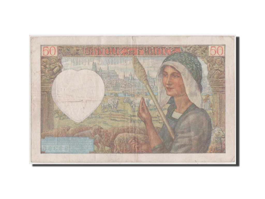 France, 50 Francs, 50 F 1940-1942 ''Jacques Coeur'', 1941, KM #93, EF(40-45),...