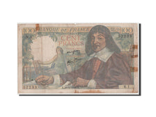 Francia, 100 Francs, 100 F 1942-1944 ''Descartes'', 1942, KM:101a, B+, Fayett...