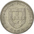 Moneta, Portugal, 2-1/2 Escudos, 1977, Lisbon, EF(40-45), Miedź-Nikiel, KM:605