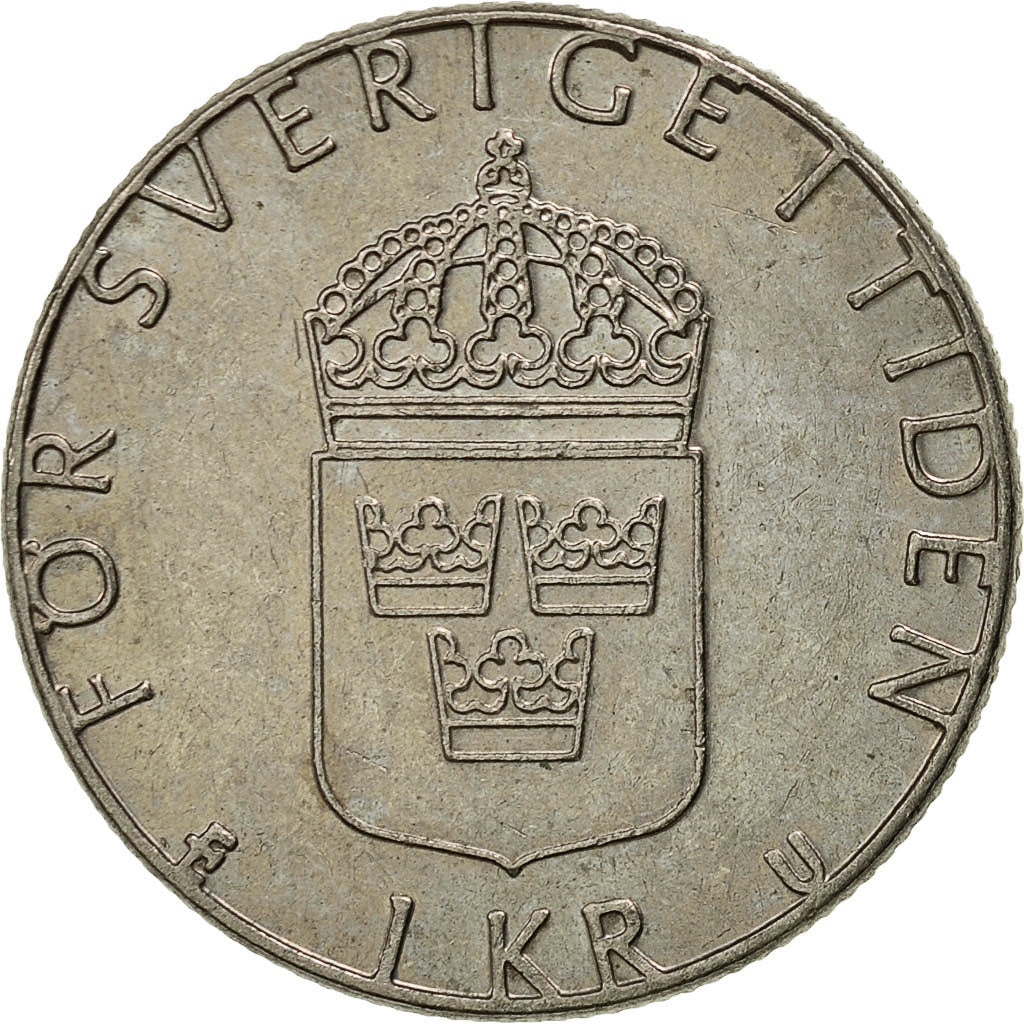 Coin, Sweden, Carl XVI Gustaf, Krona, 1984, EF(40-45), Copper-nickel, KM:852a