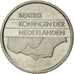 Coin, Netherlands, Beatrix, 25 Cents, 1989, EF(40-45), Nickel, KM:204