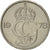 Moneta, Szwecja, Carl XVI Gustaf, 25 Öre, 1978, EF(40-45), Miedź-Nikiel