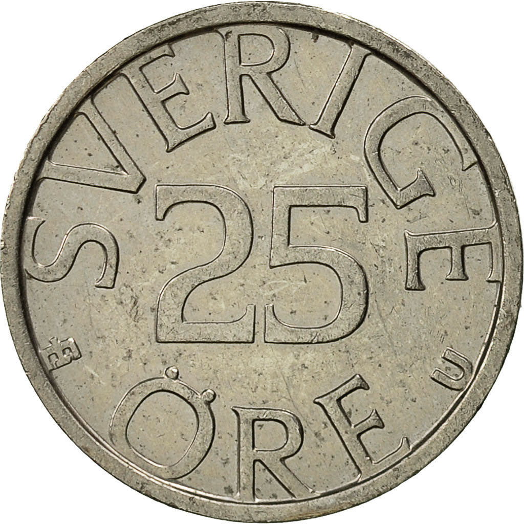 Münze, Schweden, Carl XVI Gustaf, 25 Öre, 1978, SS, Copper-nickel, KM:851