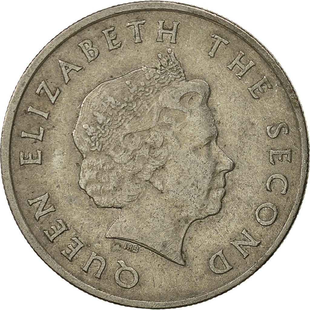 Coin, East Caribbean States, Elizabeth II, 25 Cents, 2004, British Royal Mint