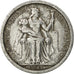 Coin, FRENCH OCEANIA, 2 Francs, 1949, EF(40-45), Aluminum, KM:3