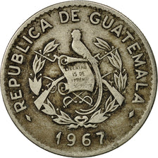 Munten, Guatemala, 10 Centavos, 1967, ZF, Copper-nickel, KM:267