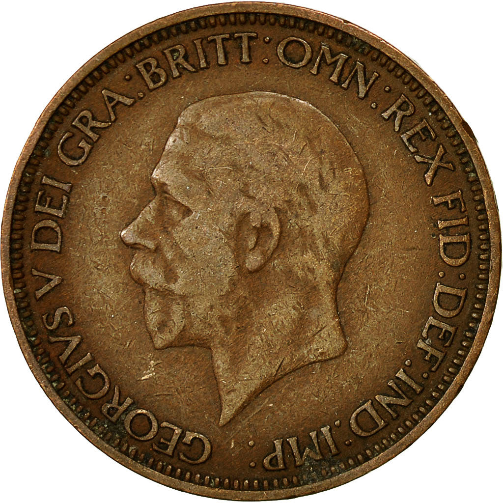 Coin, Great Britain, George V, 1/2 Penny, 1935, EF(40-45), Bronze, KM:837