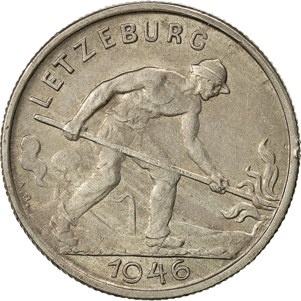 Münze, Luxemburg, Charlotte, Franc, 1946, VZ, Copper-nickel, KM:46.1