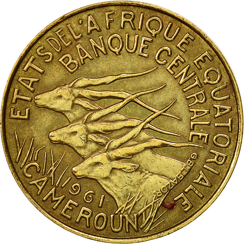 Stati dell’Africa equatoriale, 5 Francs, 1961, Paris, SPL-, Alluminio-bronzo