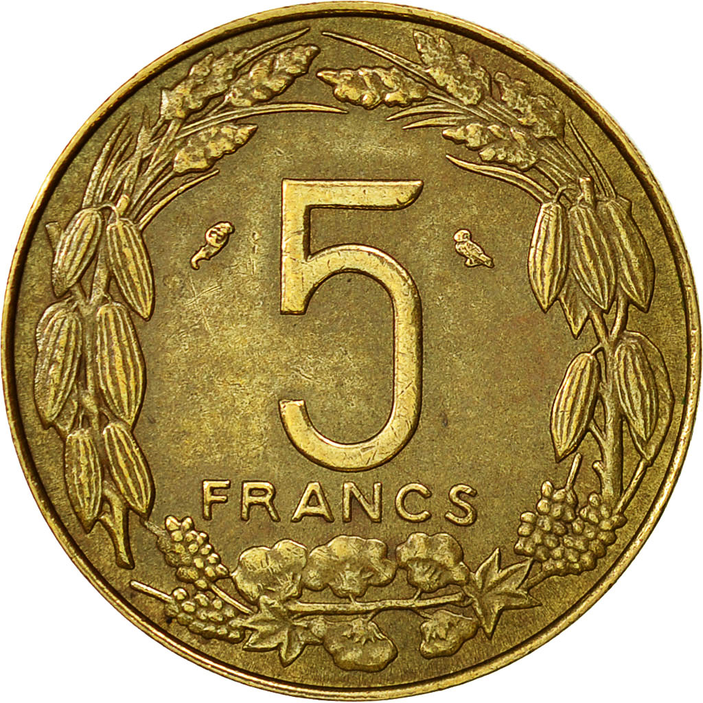 Stati dell’Africa equatoriale, 5 Francs, 1961, Paris, SPL-, Alluminio-bronzo