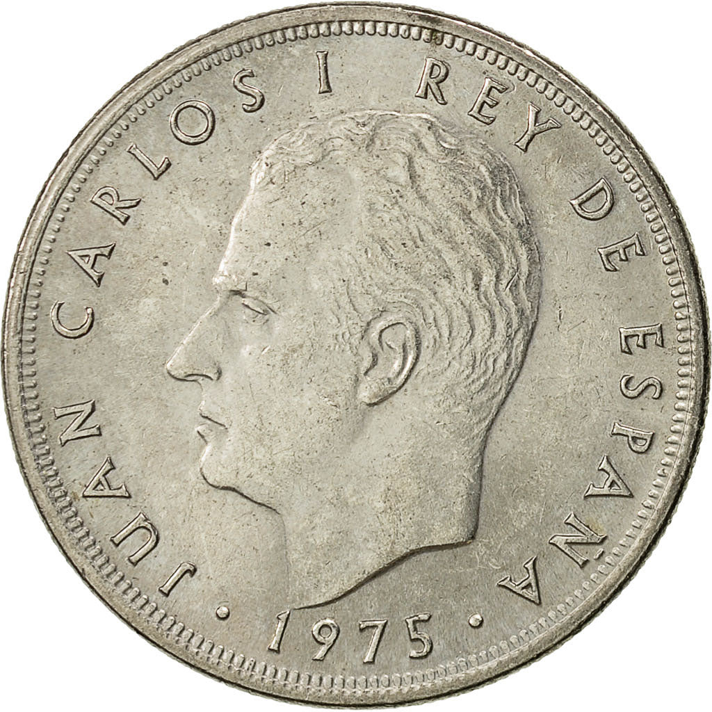 Münze, Spanien, Juan Carlos I, 5 Pesetas, 1977, VZ, Copper-nickel, KM:807