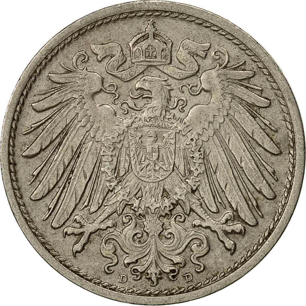 Coin, GERMANY - EMPIRE, Wilhelm II, 10 Pfennig, 1915, Munich, EF(40-45)