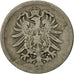 Coin, GERMANY - EMPIRE, Wilhelm I, 10 Pfennig, 1874, Karlsruhe, VF(20-25)