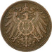 Coin, GERMANY - EMPIRE, Wilhelm II, Pfennig, 1915, Karlsruhe, EF(40-45), Copper