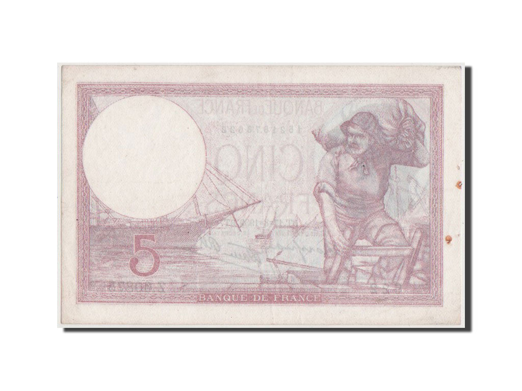 Banconote, Francia, 5 Francs, 5 F 1917-1940 ''Violet'', 1939, BB+, Fayette:4.6