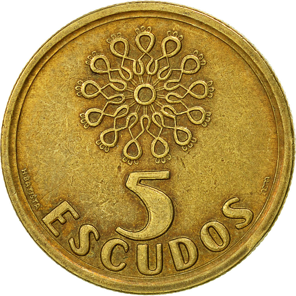 Coin, Portugal, 5 Escudos, 1998, EF(40-45), Nickel-brass, KM:632