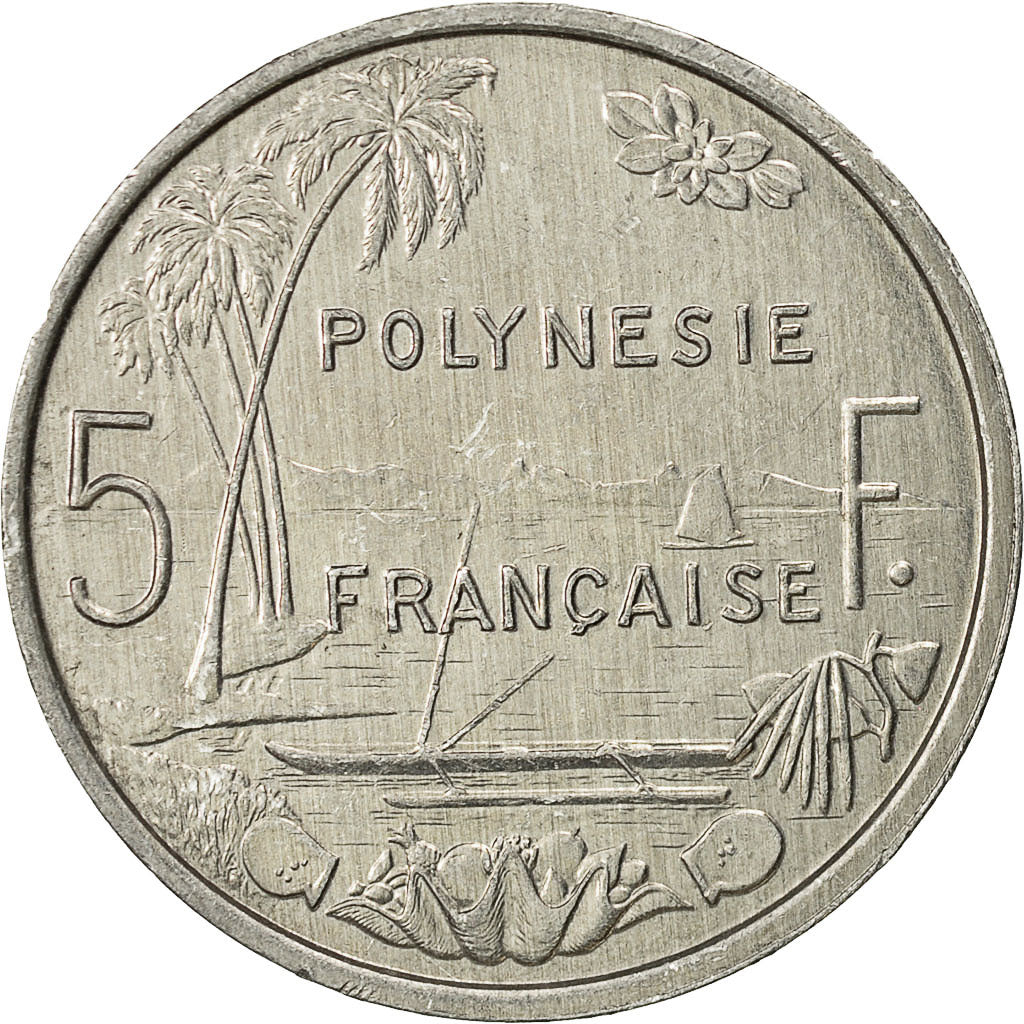 Moneta, Polinesia francese, 5 Francs, 1999, Paris, SPL-, Alluminio, KM:12