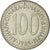 Moneda, Yugoslavia, 100 Dinara, 1985, MBC+, Cobre - níquel - cinc, KM:114