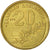 Moneda, Grecia, 20 Drachmes, 1994, MBC, Aluminio - bronce, KM:154