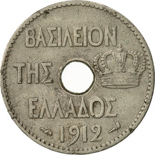 Coin, Greece, George I, 5 Lepta, 1912, EF(40-45), Nickel, KM:62