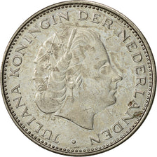 Coin, Netherlands, Juliana, 2-1/2 Gulden, 1971, AU(50-53), Nickel, KM:191