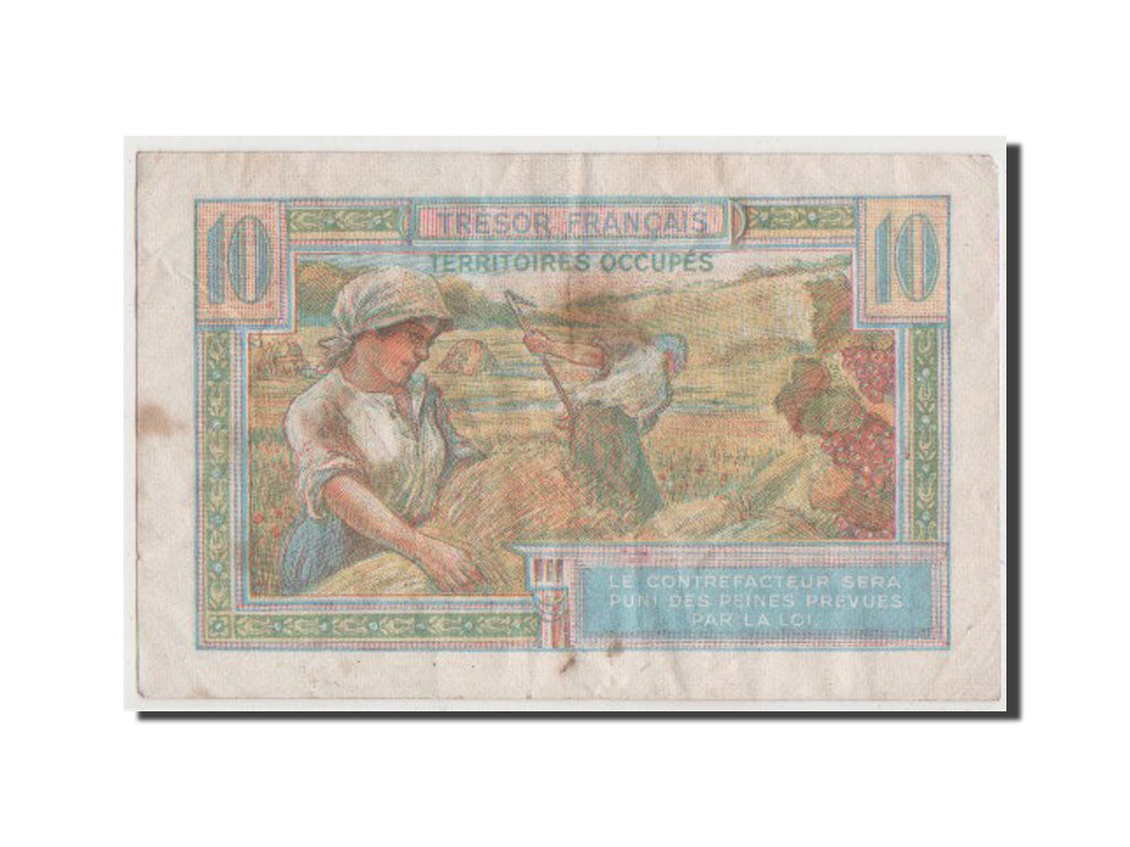 Banknote, France, 10 Francs, 1947 French Treasury, 1947, VF(20-25)