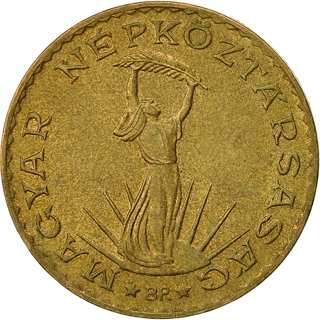 Coin, Hungary, 10 Forint, 1989, Budapest, EF(40-45), Aluminum-Bronze, KM:636