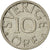 Moneta, Szwecja, Carl XVI Gustaf, 10 Öre, 1987, AU(50-53), Miedź-Nikiel