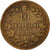 Coin, Italy, Umberto I, 10 Centesimi, 1893, Birmingham, F(12-15), Copper