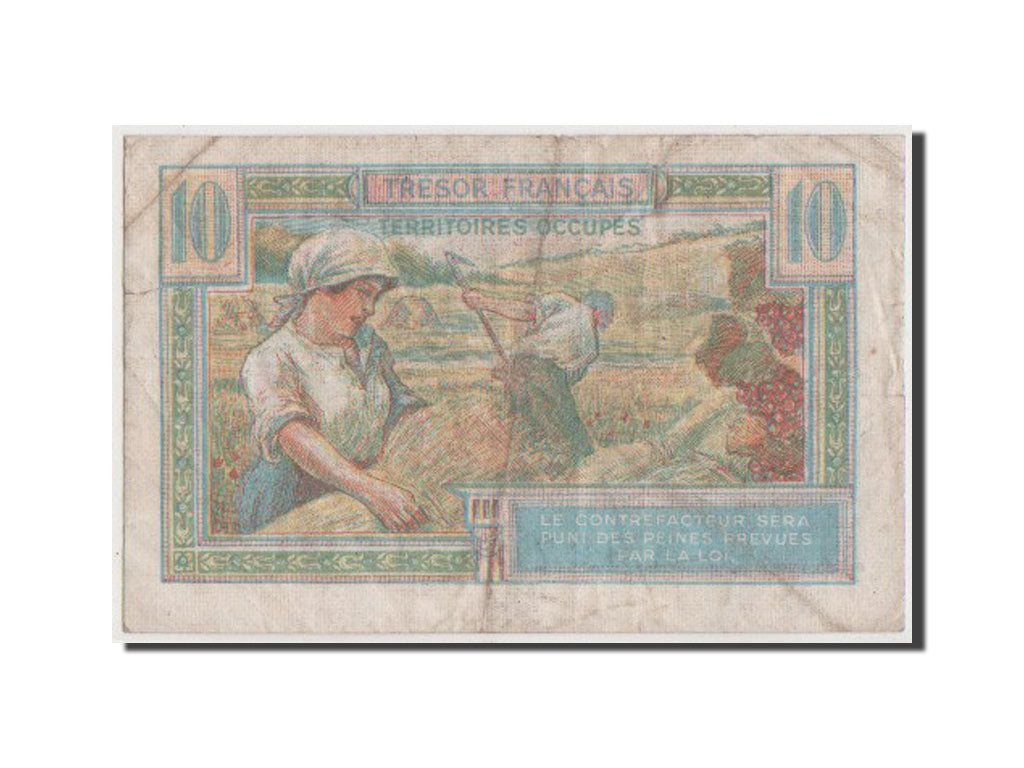 France, 10 Francs, 1947 French Treasury, 1947, KM #M7a, F(12-15), A.02706315,...