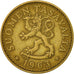 Moneda, Finlandia, 20 Pennia, 1963, MBC, Aluminio - bronce, KM:47