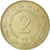 Moneda, Yugoslavia, 2 Dinara, 1977, EBC, Cobre - níquel - cinc, KM:57