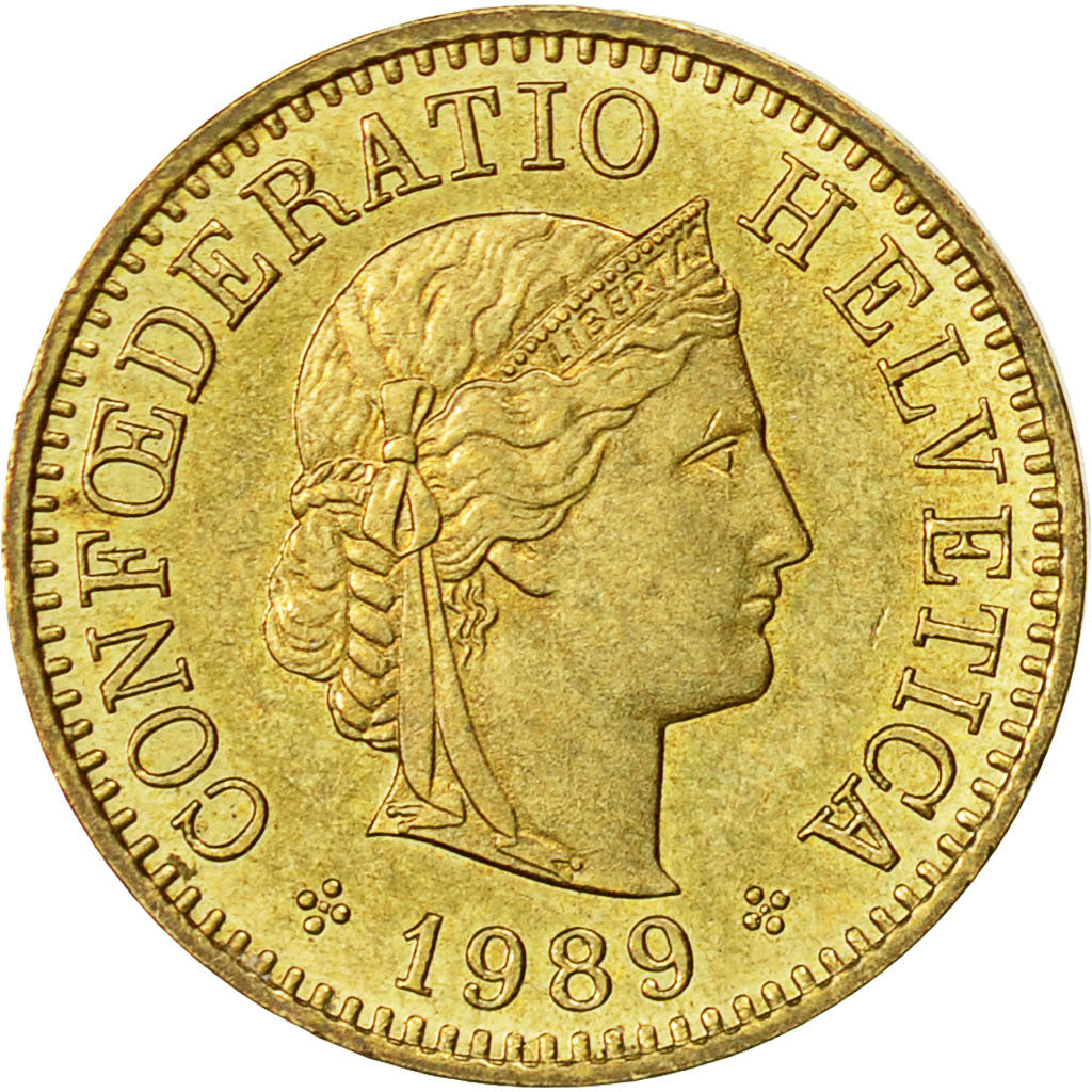 Monnaie, Suisse, 5 Rappen, 1989, Bern, SUP, Aluminum-Bronze, KM:26c
