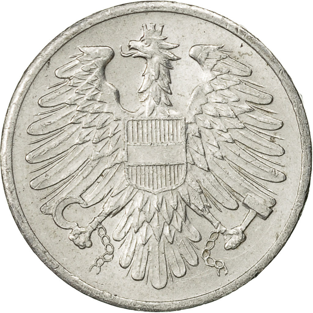Coin, Austria, 2 Groschen, 1973, AU(50-53), Aluminum, KM:2876