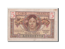 France, 5 Francs, 1947 French Treasury, 1947, KM #M6a, EF(40-45), A.00505779,...