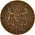 Moneda, Kenia, 10 Cents, 1977, BC+, Níquel - latón, KM:11