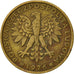 Coin, Poland, 2 Zlote, 1976, Warsaw, EF(40-45), Brass, KM:80.1