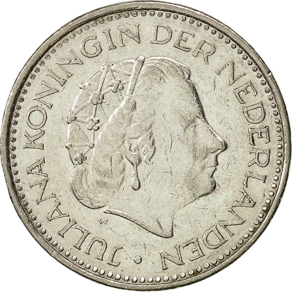 Münze, Niederlande, Juliana, Gulden, 1977, SS, Nickel, KM:184a