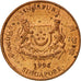 Moneda, Singapur, Cent, 1994, Singapore Mint, MBC, Cobre chapado en cinc, KM:98