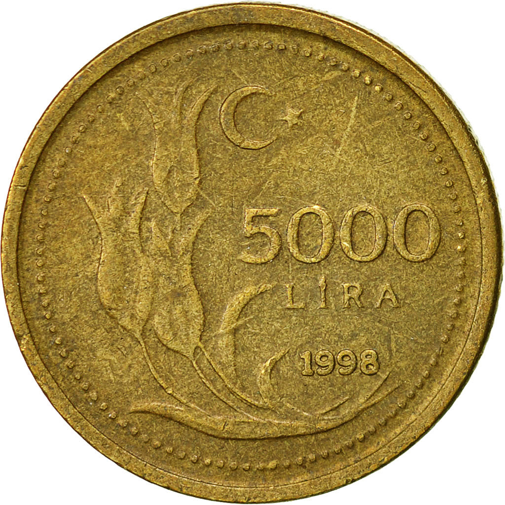 Monnaie, Turquie, 50000 Lira, 50 Bin Lira, 1998, TTB, Copper-Nickel-Zinc