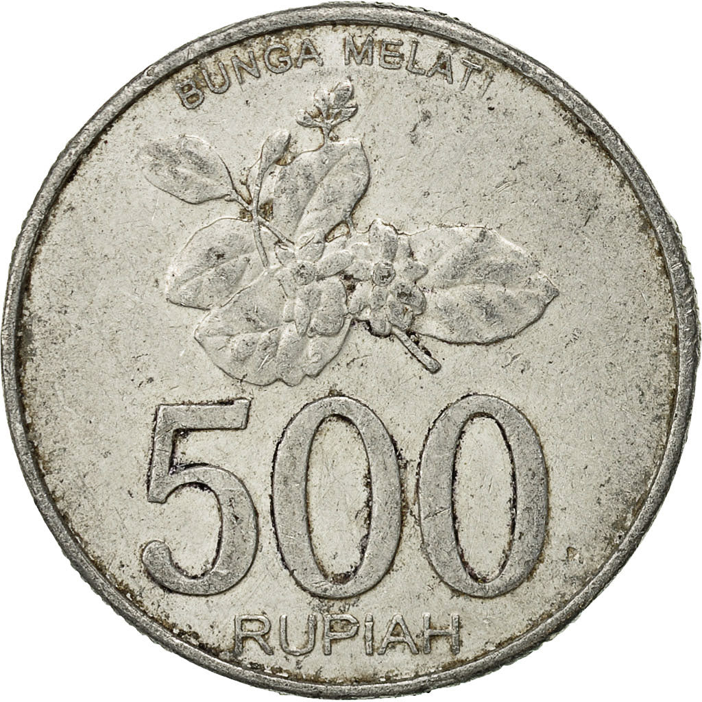 Coin, Indonesia, 500 Rupiah, 2003, Perum Peruri, EF(40-45), Aluminum, KM:67